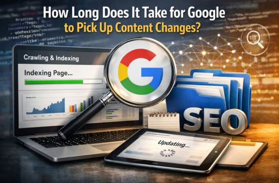 how long does it take for google to pick up content changes