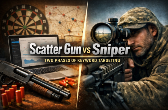 scatter gun vs sniper seo approach